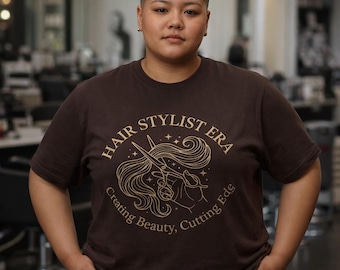 Hair Stylist Shirt ,Scissors Salon shirt, Hair Stylist Era, Cosmetology Student Gift, Hairdresser Work Shirt, Luxury Salon shirt