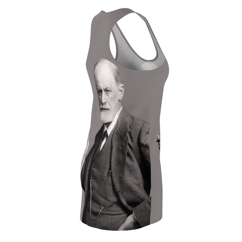 Slip Dress,Freudian Slip Dress,Psychology Dress,Freud Slip Dress,Psychology Clothing,Funny Clothing,Grey Slip Dress Dress image 9