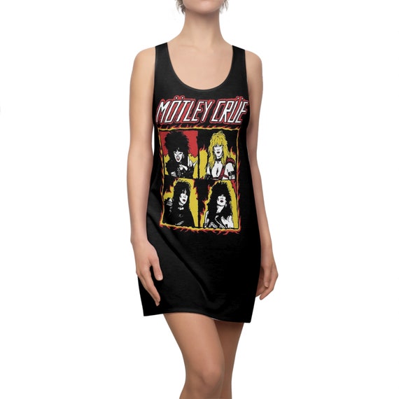 80s Glam Metal Style Rocker Dress, Retro Rock Band Apparel, Vintage  Aesthetic Concert Outfit, Women's Heavy Metal Party Dress, Rock N Roll -  Etsy