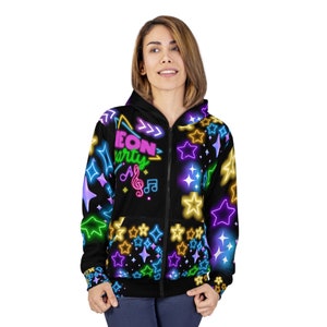 80s Neon Hoodie Etsy