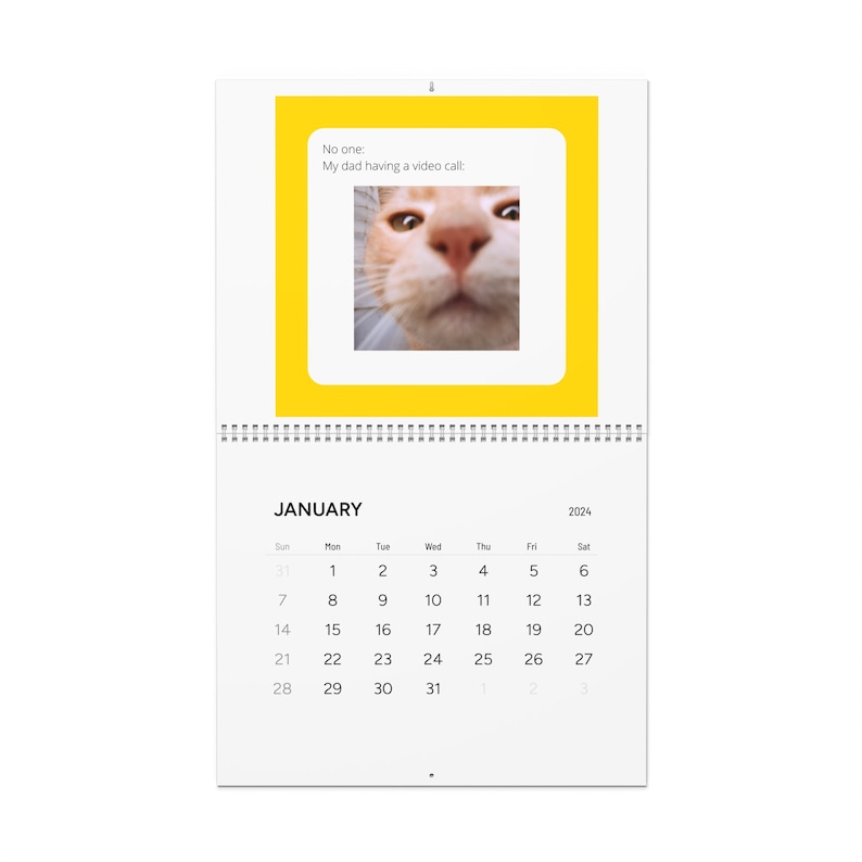 Funny Animal Meme Wall Calendars 2024/ Animal Calendar 2024/ Funny