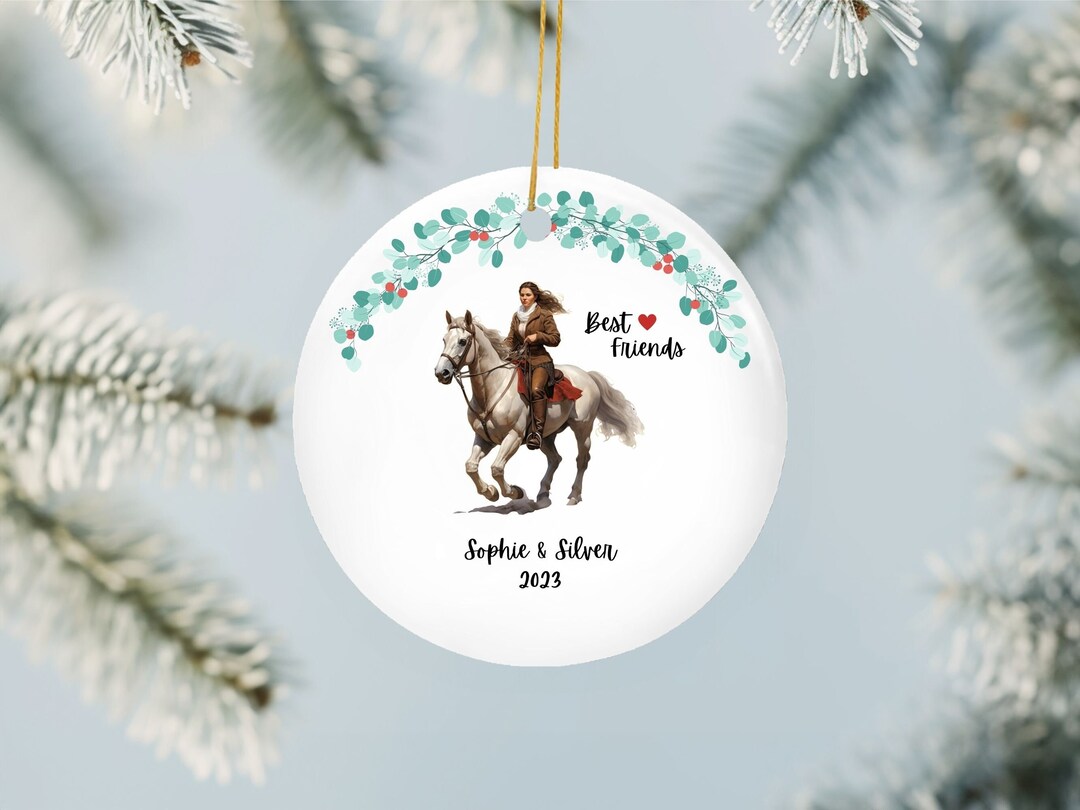 Horseback Riding Ornament Equestrian Ornament Personalized Etsy Canada