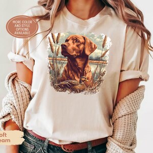Vintage Fox Red Lab Duck Hunting Sweatshirt, Retro Retriever Crewneck, Labrador Dad Gift, Red Fox Labrador Mom, Duck Dog Hunter Gift image 7