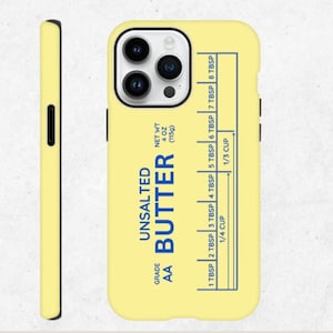Étui pour téléphone au beurre, coque de téléphone résistante au beurre non salé, étui de protection pour iPhone 15, 14, 13, 12, 11, Galaxy S23, S22, S21, cadeau amusant pour un ami