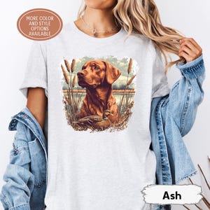 Vintage Fox Red Lab Duck Hunting Sweatshirt, Retro Retriever Crewneck, Labrador Dad Gift, Red Fox Labrador Mom, Duck Dog Hunter Gift image 6