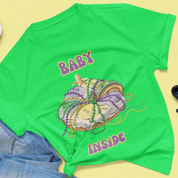 mardi gras birth announcement
