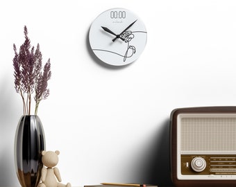 インテリア時計 BTS ACRYLIC CLOCK BTS Clock, Acrylic Wall Clock, Bangtan Sonyeondan Clock, Zero O