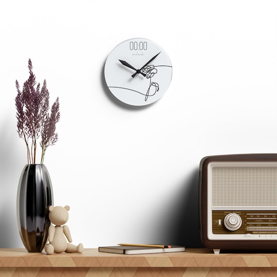 BTS Clock, Acrylic Wall Clock, Bangtan Sonyeondan Clock, Zero O