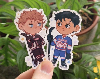 Shane Hollander & Ilya Rozanov | Heated Rivalvy | Matte Vinyl Sticker