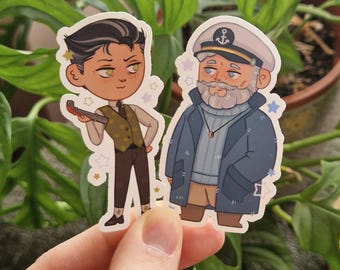 Elias Bouchard & Peter Lukas | The Magnus Archives | TMA | Matte Vinyl Sticker