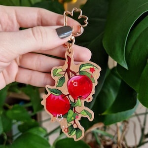 Portachiavi Regalo Per Insegnante Con Libro E Frutta Colorata - Portachiavi In Legno E Lega Per Donne E Uomini, Idea Apprezzamento Per Fine Anno Scolastico - 3