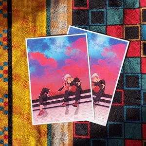 Andrew and Neil Rooftop Date | AFTG | Art Print