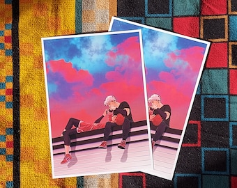 Andrew and Neil Rooftop Date | AFTG | Art Print