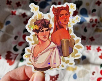 Jude & Cardan | The Cruel Prince | Holographic Vinyl Sticker