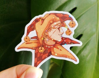 The Sun Court Jester | Holographic Vinyl Sticker