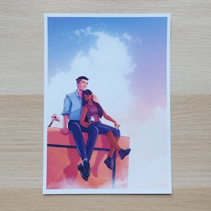 Kanej Rooftop Date | Six of Crows | Art Print