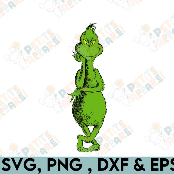Grinch Full Body Svg - Etsy
