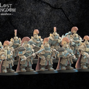 3d Printed Dwarf Magyabor Guard by Lost Kingdom Miniatures