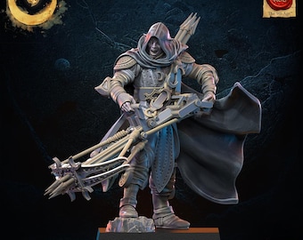 3d Printed Night Elf Arbalest Hero by Lost Kingdom Miniatures