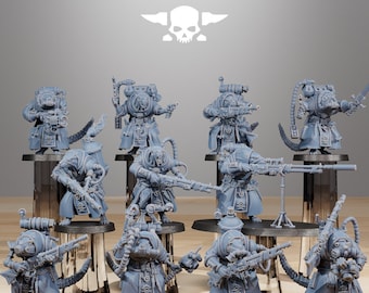 3D Printed Raticus Grunts x10 by StationForge Miniatures