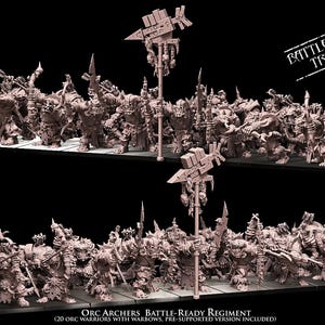 3D printed Orc Archers Regiment by Avatars of War