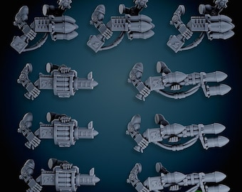 3d Printed Cybork Rocket Launchas by Mekka Miniatures