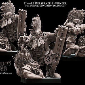 3D printed Dwarf Engineer by Avatars of War