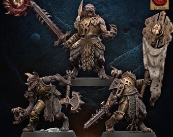 3D Printed Mooncurse Forsaken Command Group by Lost Kingdom Miniatures