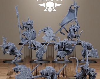 3D Printed Rotfang Melee Infantry by StationForge Legacy Miniatures