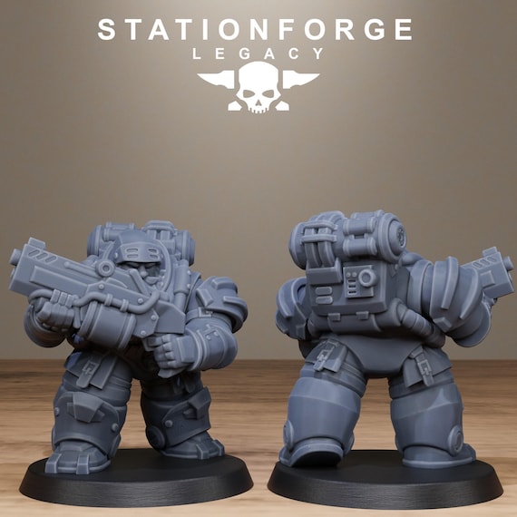3D Printed Ironvale Heavies by Stationforge Miniatures - Etsy