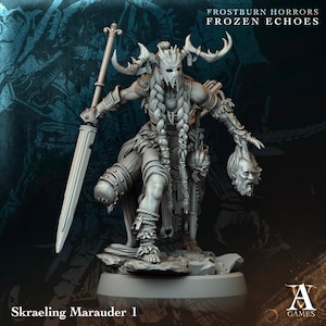 3D Printed Skraeling Marauders by Archvillain Games