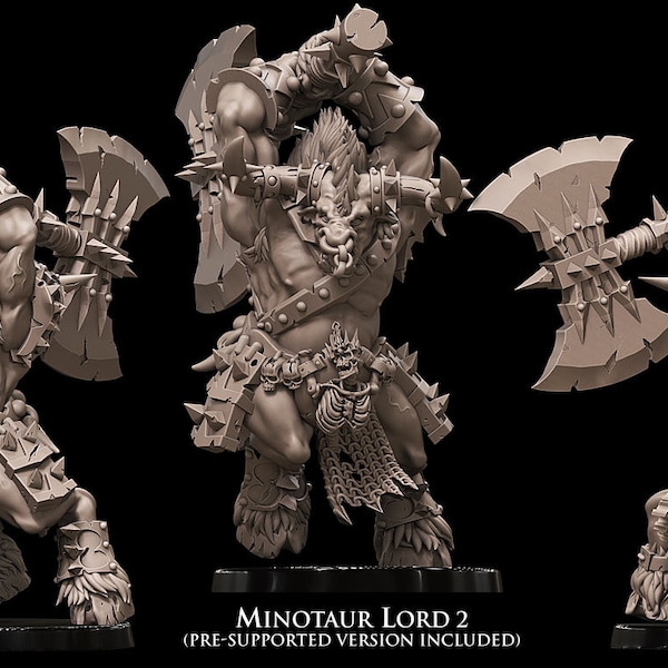 3D printed Minotaur Lord by Avatars of War