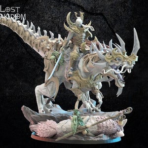 3d Printed Dark Elf Ashura the Destroyer by Lost Kingdom Miniatures