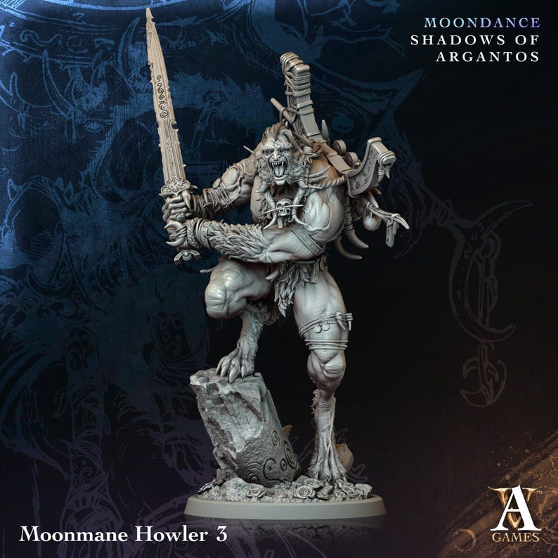 Howler Armor 3D Printed Moonmane Howlers by Archvillain Games - Etsy