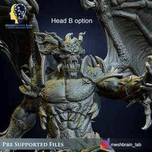 3d Printed Aamon, Daemon Lord of the Abyss by Meshbrain Labs - Etsy