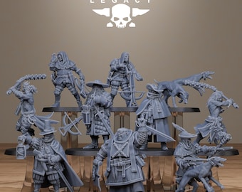 3D Printed Thorncrest Witch Hunters by StationForge Miniatures