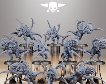 3D Printed Xenarid Infantry x10 by StationForge Miniatures