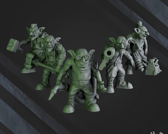 3d Printed Gobbo Squad by DakkaDakka Miniatures