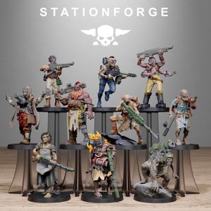 3D Printed Corrupted Abhumans by StationForge Miniatures
