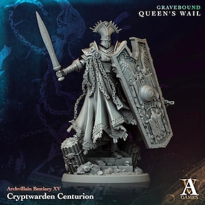 3D Printed Cryptwarden Centurian by Archvillain Games