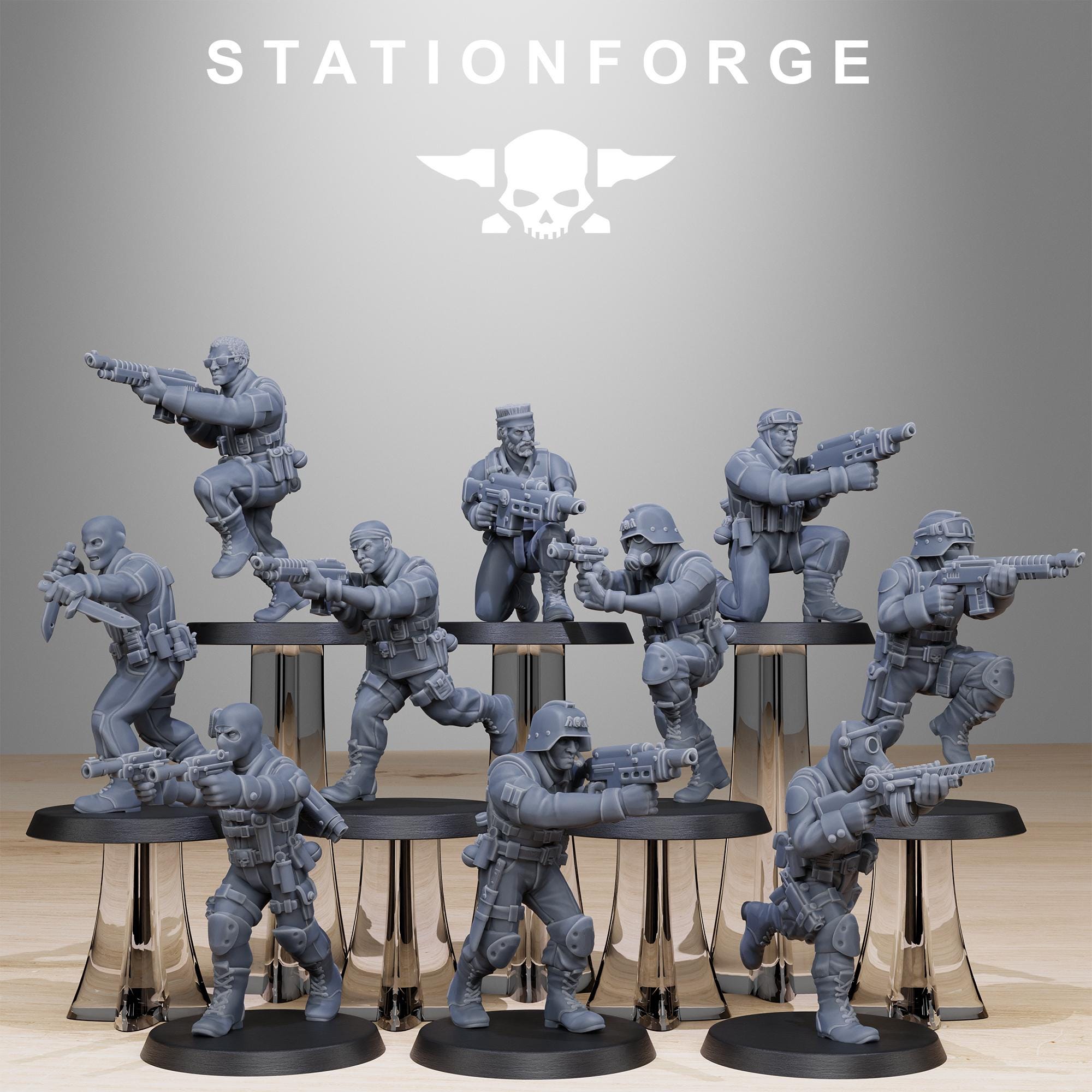 3D Printed Grimguard Counter Terrorists by Stationforge Miniatures - Etsy