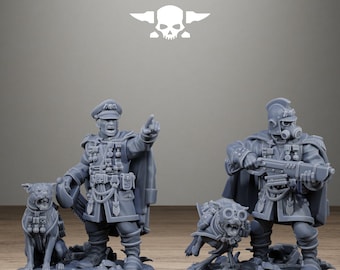 3D Printed GrimGuard Honored Commanders by StationForge Miniatures