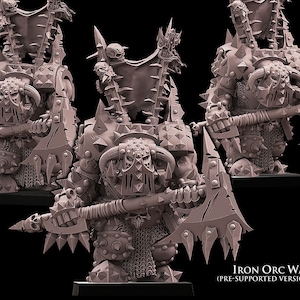 3D printed Iron Orc Warlord by Avatars of War