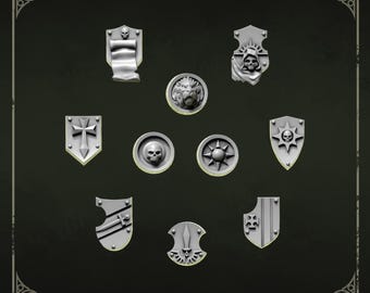 3d Printed Eternal Pilgrim Tilt Shields by Greytide Studio