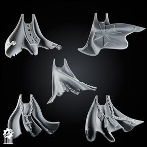 3d Printed Marine Crusader Cloaks #5 x10 by Wargames Print