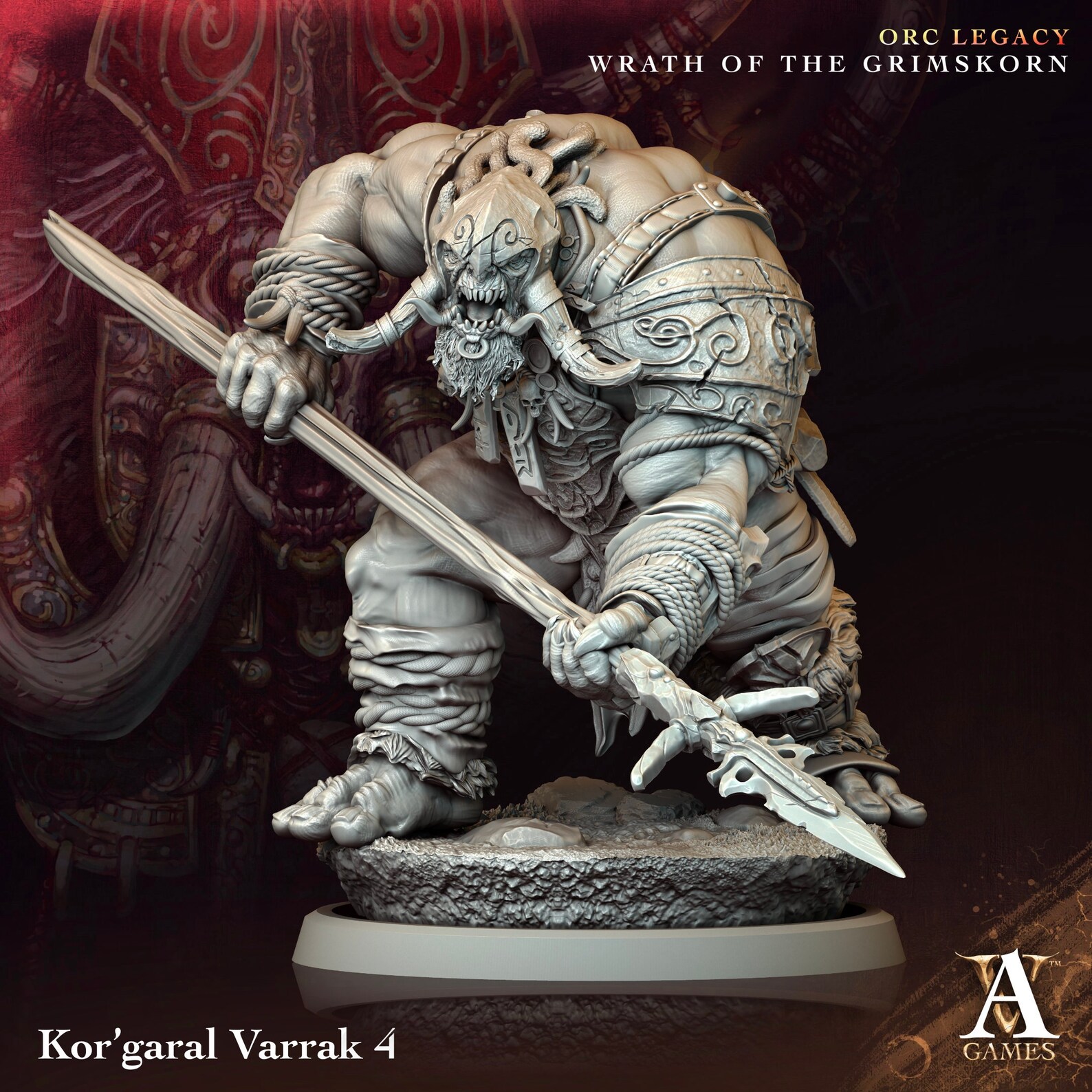 Varrak 3D Printed Kor'garal Varrak by Archvillain Games - Etsy