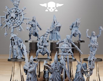 3D Printed Corrupted Guard Fanatics x10 by StationForge Miniatures