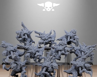 3D Printed Xenarid Karnyxes x10 by StationForge Miniatures