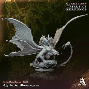 3D Printed Alytheris Bloonwyrm by Archvillain Games