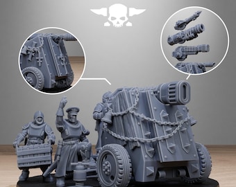 3D Printed Royalguard Light Artillery by StationForge Miniatures